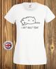I Can't Adult Humorous Cat White T-Shirt, Unisex, Ladies Fitted and Childrens.