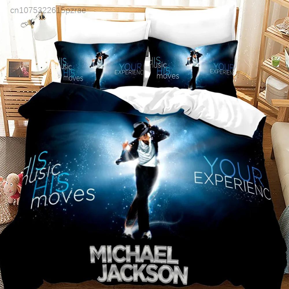 Michael Jackson Bedding Set Single Twin Full Queen King Size Musical Genius Bed Set Teenager Bedroom Duvet Cover Sets 011