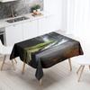 Waterfall Tablecloth Alpine Flowing Water Printed  Stain Resistant Waterproof Kitchen Table Home Decoration