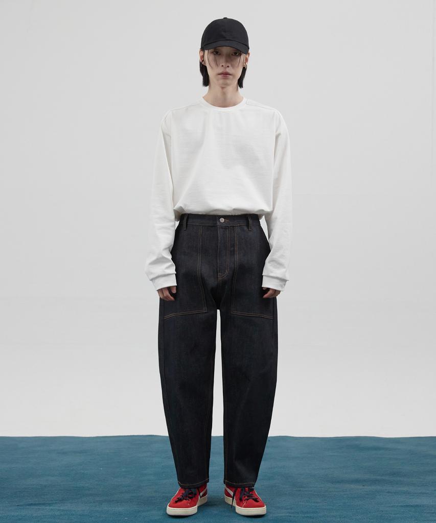 Konsenteu12 Porter Curved Pants Indigo