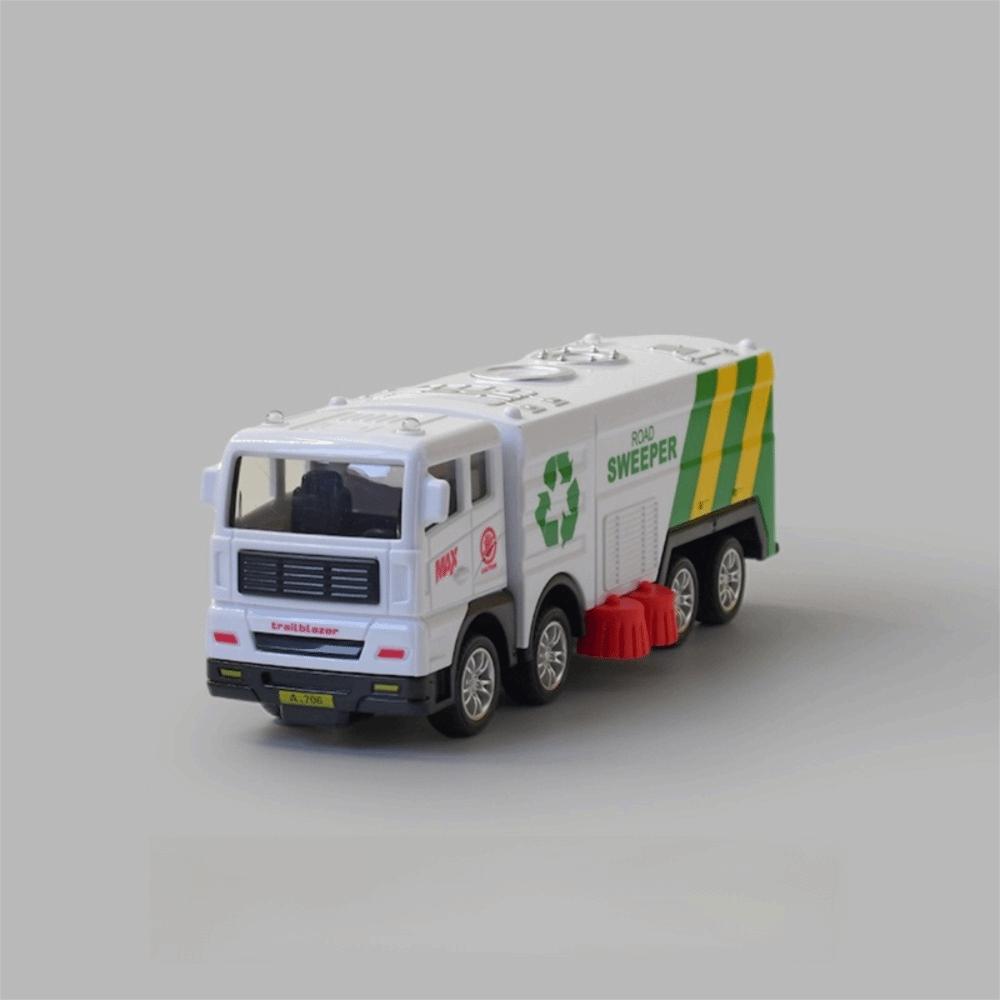 Inertia Powered Recycling Sanitation Vehicle Plastic Inertia Car Toy Garbage Truck Toy Boys Gifts A