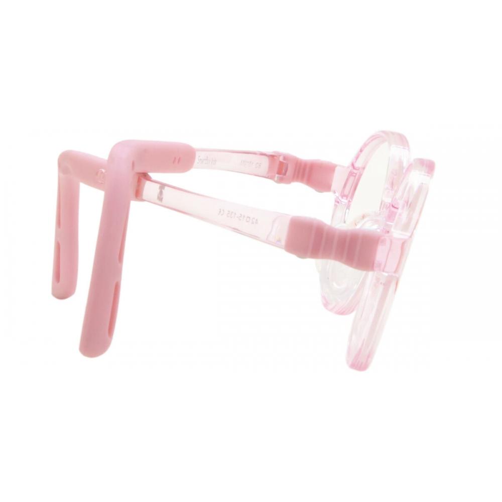 Full Rim Round Transparent Pink Smartbuy Kids Sprinkles Mm101 C6 Fashion Kids Eyeglasses