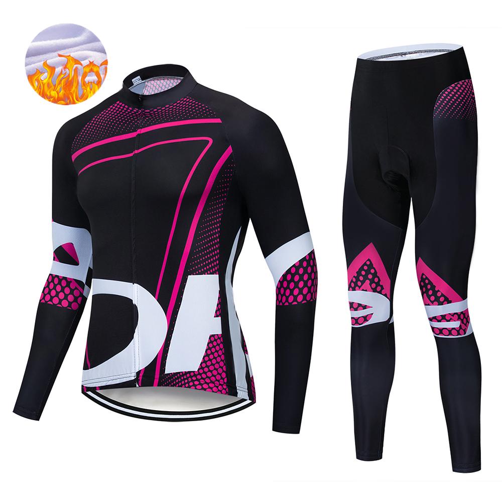 Winter Men's   Thermal Fleece Long Sleeves Men Cycling Bib Set Bicycle Clothing MBT Breathable Bike Clothes 2026 Winter Warm Cycling Clothing Set