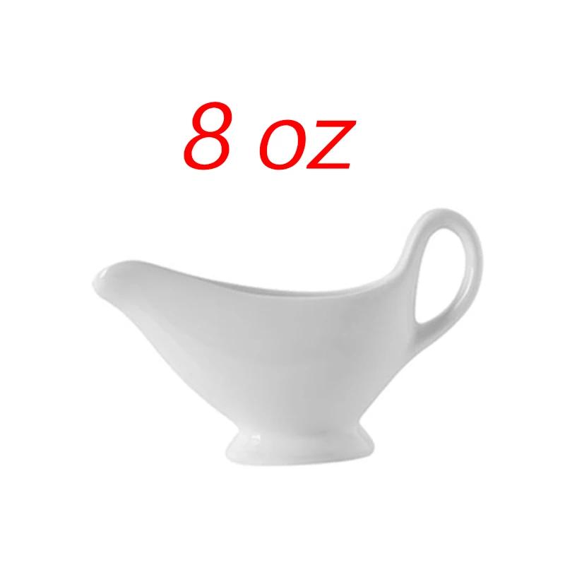 1 Pcs 3 5 8 Oz Silver Gravy Boats Beefsteak Gravy Sauce Boat Container Plate Tableware-in Gravy Boats for Home