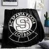 AC Sparta Praha Print Flannel Blanket, High quality Comfortable for All Seasons, Home Decor, Warmth and Comfort, Perfect for Christmas Gifts