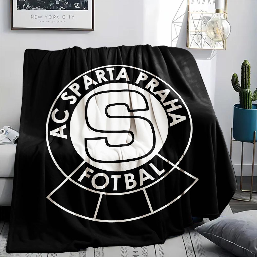 AC Sparta Praha Print Flannel Blanket, High quality Comfortable for All Seasons, Home Decor, Warmth and Comfort, Perfect for Christmas Gifts