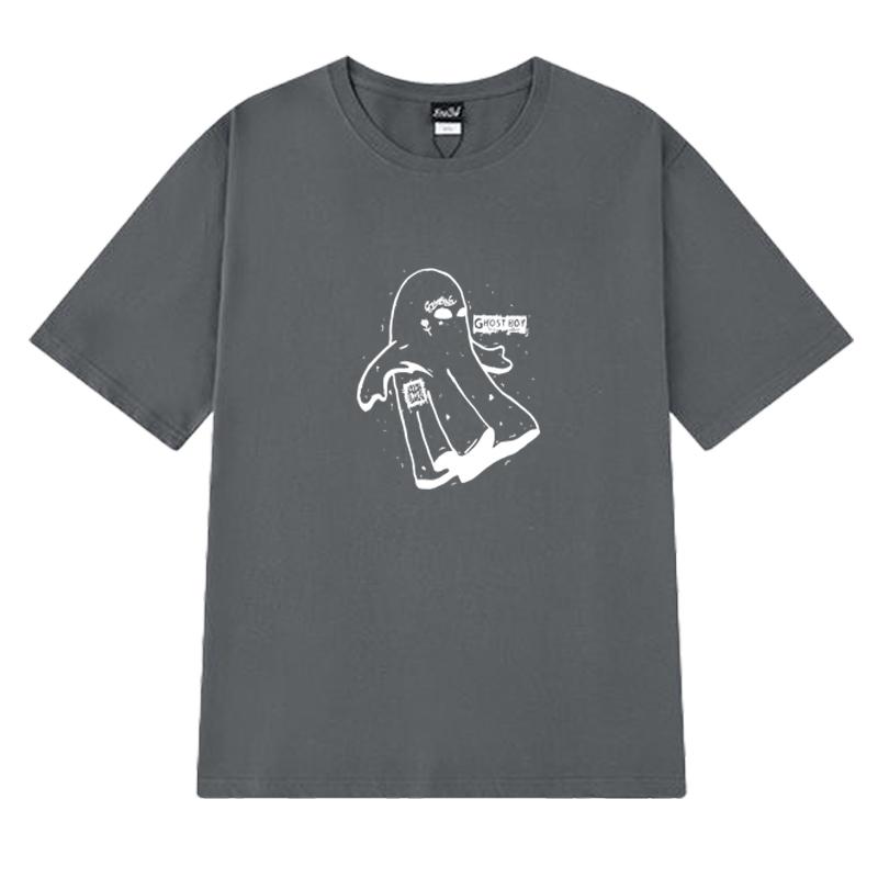 2025 New in Lil Peep song Ghost Boy printed short sleeve T-shirts Men Women harajuku Hip Hop streetwear Unisex Cotton T shirt