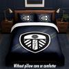 Set Biancheria da Letto Leeds United 1 Copripiumino + 2 Federe Morbido Traspirante Biancheria da Letto per la Casa