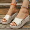 Fashion New Summer Women Slippers Big Size Slip On Casual Slippers Wedge Designer Shoes for Women Fashion Platform Sandals Slides Women