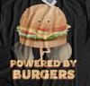 Burgerlerle Güçleniyor! Unisex Komik Dana Burger Tişört