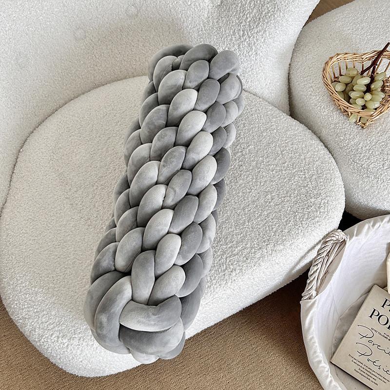 Modern Minimalist Nordic Linen Weaving Throw Pillow With Pp Cotton Filling For Living Room Decor