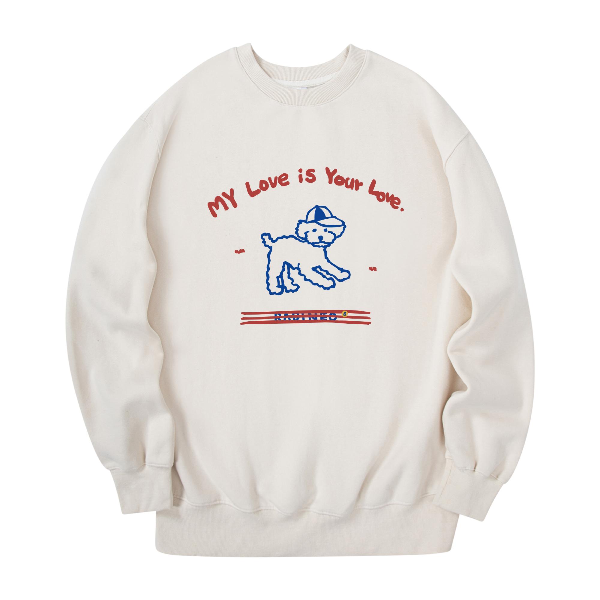 Radineo Love Sweatshirt Cream Cream/L