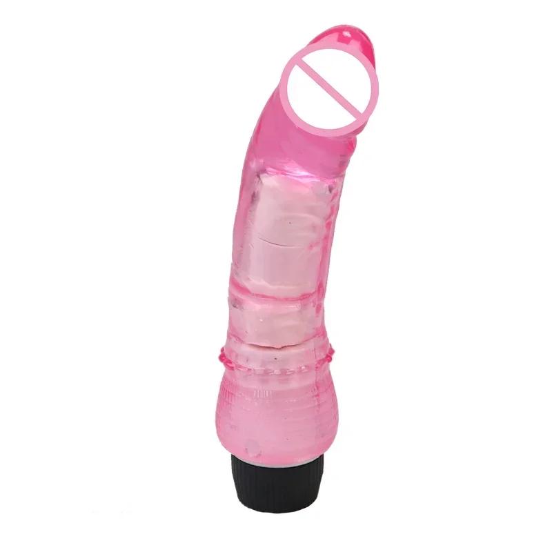 Vibratoare Dildo Realiste din Silicon Cristal Multi Viteze Penis Mare Femei Intim Masturbare Vibrator Jucării Sexuale Erotice Pentru Adulți