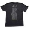 Unisex tričko U2: Fotka ze scény (Černá) (Potisk na zádech & Ex-Tour)