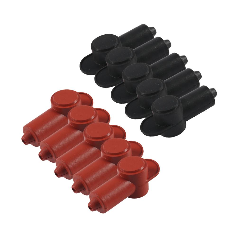 

10Pcs Silicone Terminal Covers For Alternator Battery Stud Power Junction Blocks