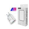 Multi-port Home & Travel Charger EU/UK 3 USB + Type-C 5V/2.4A