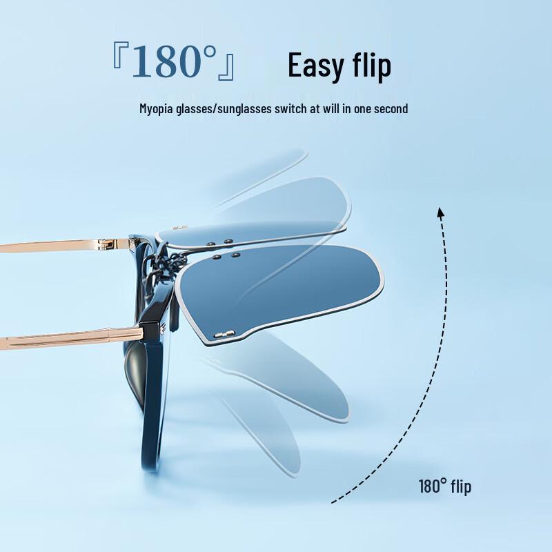 Unisex Clip-On Polarized Sunglasses for Myopia