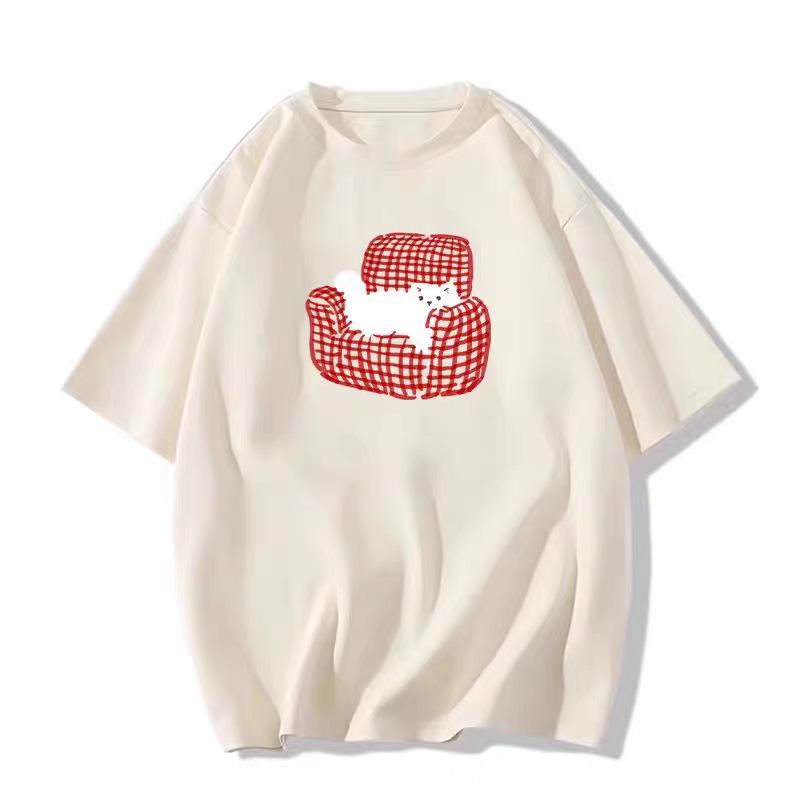 Women's Plus Size Loose Cotton Drop Shoulder T-Shirt - 2026 Summer Collection