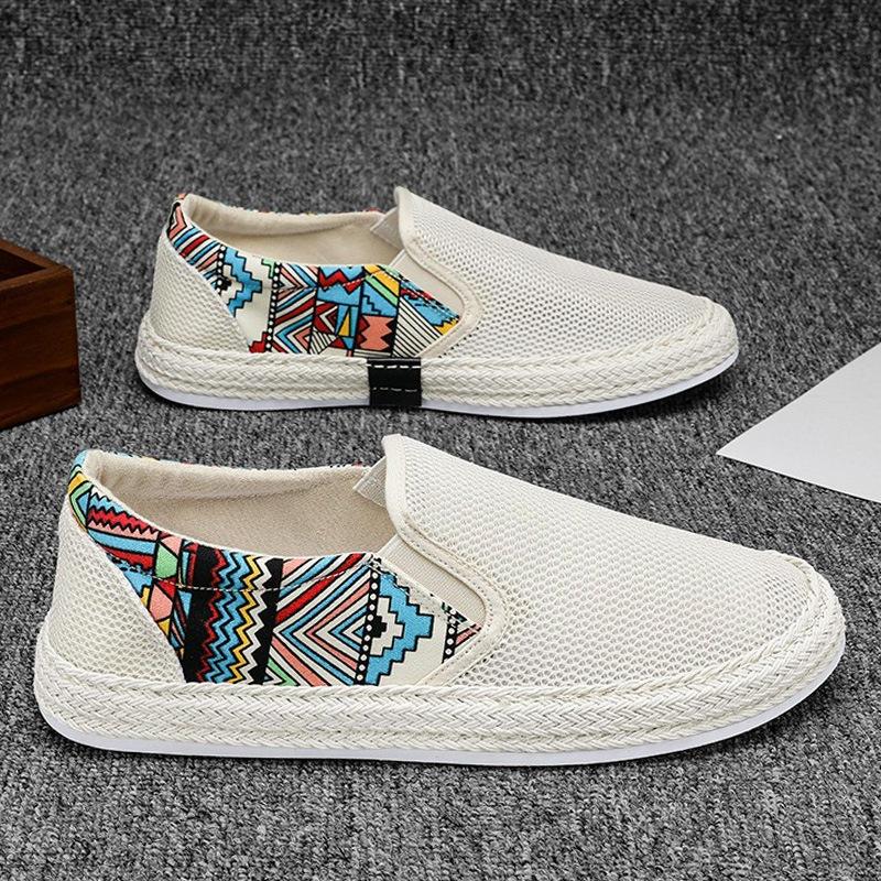 

Old Beijing mesh shoes men s summer 2024 new hollow men s shoes breathable lazy one pedal casual fisherman shoes 44