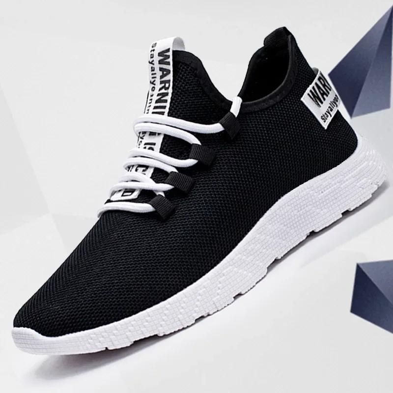 Men Sneakers 2024 New Breathable Lace Up Men Mesh Shoes Fashion Casual No-slip Men Vulcanize Shoes Tenis Masculino