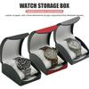 Single Watch Watch Case Vintage Leather Wristwatches Box Luxury Watch Storage Organizer  Travel Use