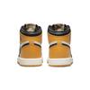 Air Jordan 1 Retro High OG PS Yellow Toe Dětské tenisky Taxi Black Sail AQ2664-711