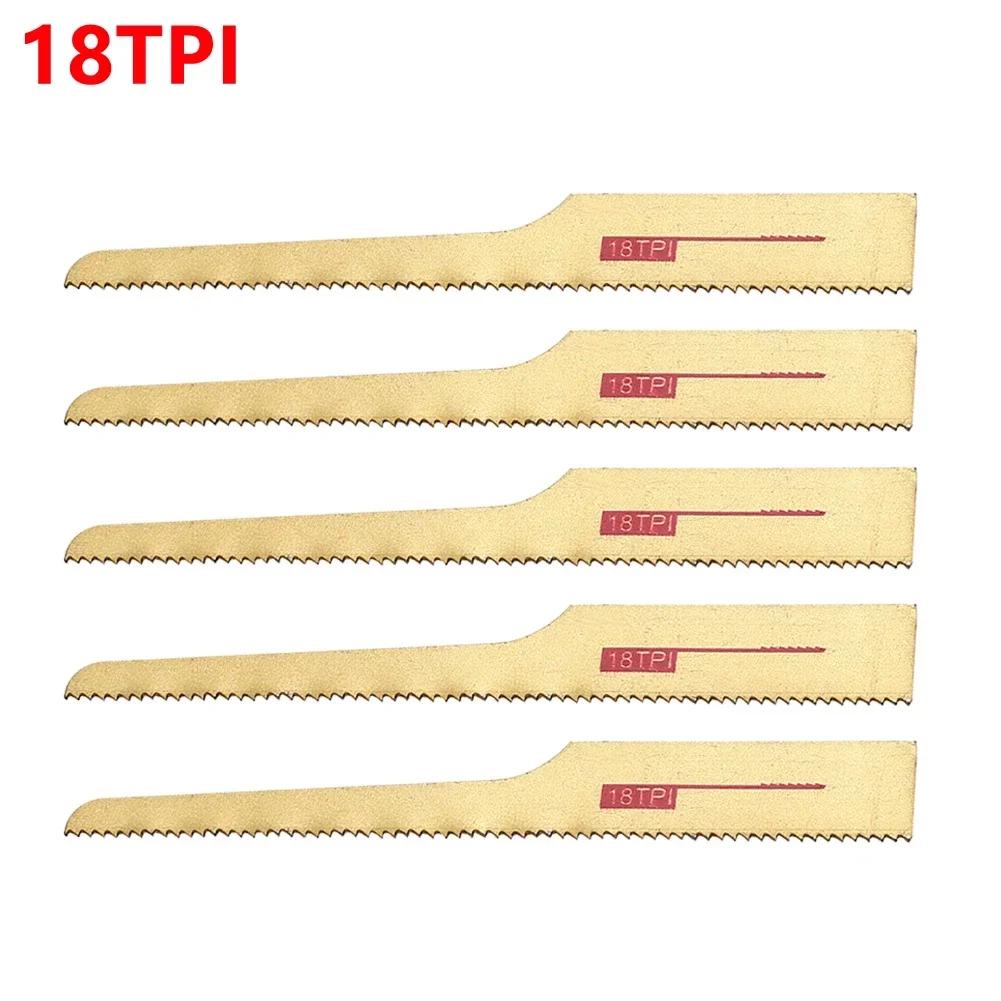 

5pcs Pneumatic Small Air Saw Blades 14TPI 18TPI 24TPI 32TPI For Cutting Wood Pieces Fiberglass Plastic Sheet Metals Air Tool