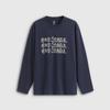 Gap Unisex Printed Logo Cotton Loose-Fit Long Sleeve T-Shirt