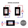 12V 24V / 110V 220V Waterproof Rocker Switch Red/Green LED Light Illuminated 4pins 2 position/6pins 3 position Toggle Switch