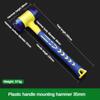 1 doppelseitiger Montagehammer, 25 mm bis 45 mm Gummihammer mit Gummigriff, abnehmbarer isolierter Montagehammer