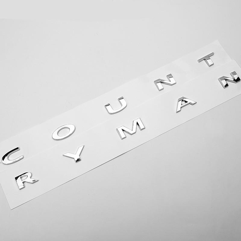 Czarny srebrny ogon samochodu metalowe litery 3D naklejki i emblemat akcesoria samochodowe do stylizacji tylnego bagażnika