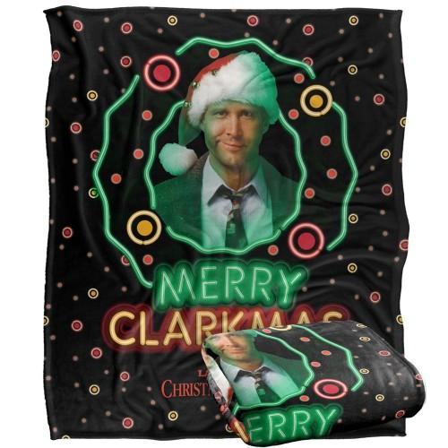 National Lampoon's Christmas Vacation Merry Clarkmas Headshot Blanket