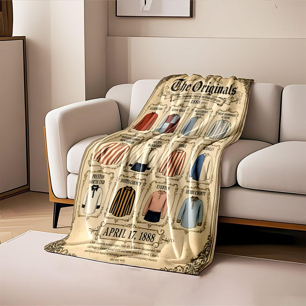The Originals Football Clubs for all seasons blanket lunch break throw gift