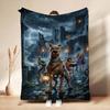 Classic Scoobydoo Spooky Monster Mashup Cartoon Anime Blanket Cozy Comfortable Throw Blanket For Bedroom Sofa Nap Lightweight Home Decor