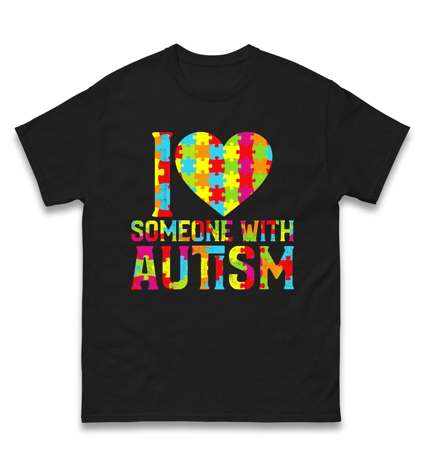 I Love Someone With Autism Awareness Tee,Autism Awareness Support,Gift Autism M