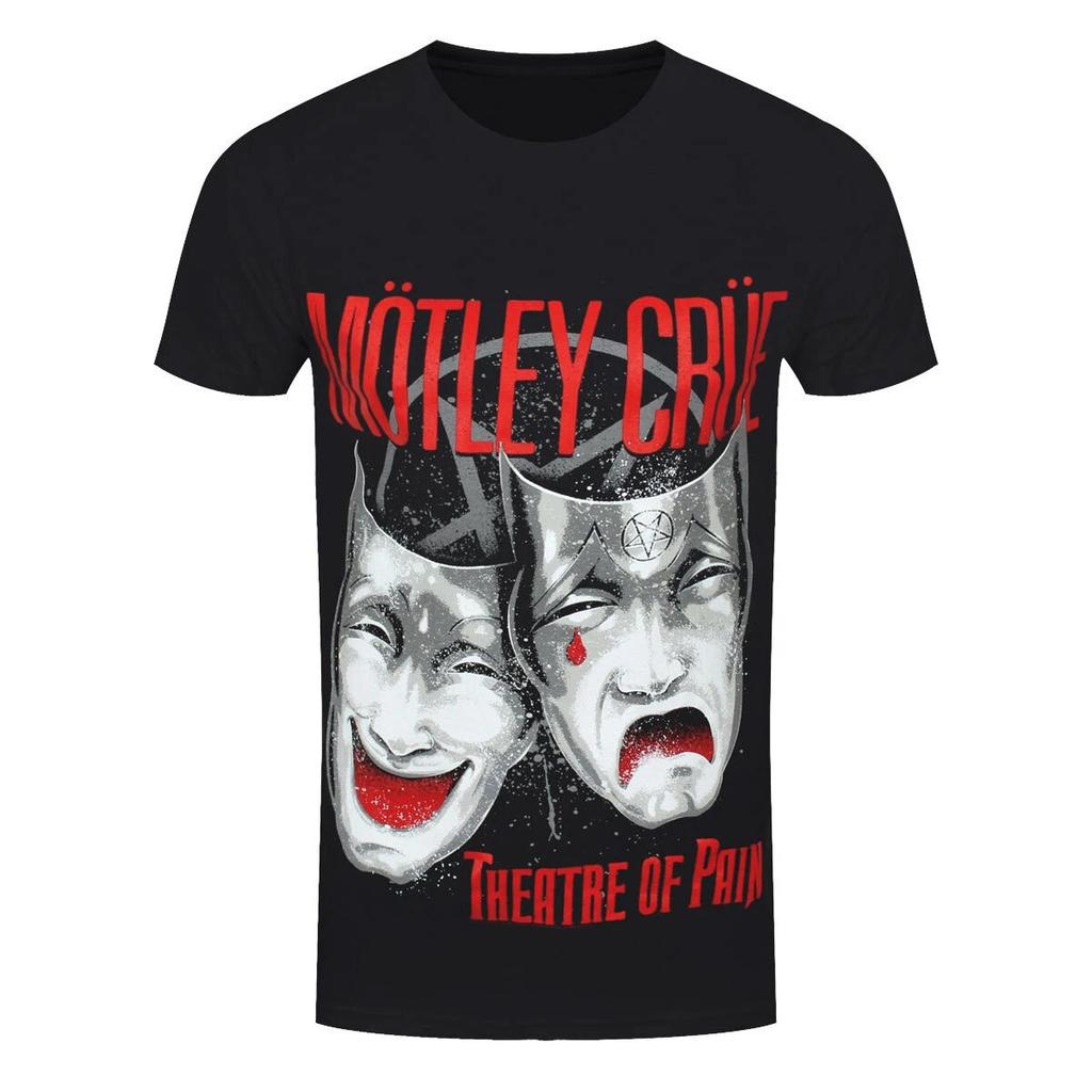 New Motley Crush Metal Rock Band Smoked Street 3D Neutral Tshirt Retro Harajuku American Round Neck Top Mens Wear