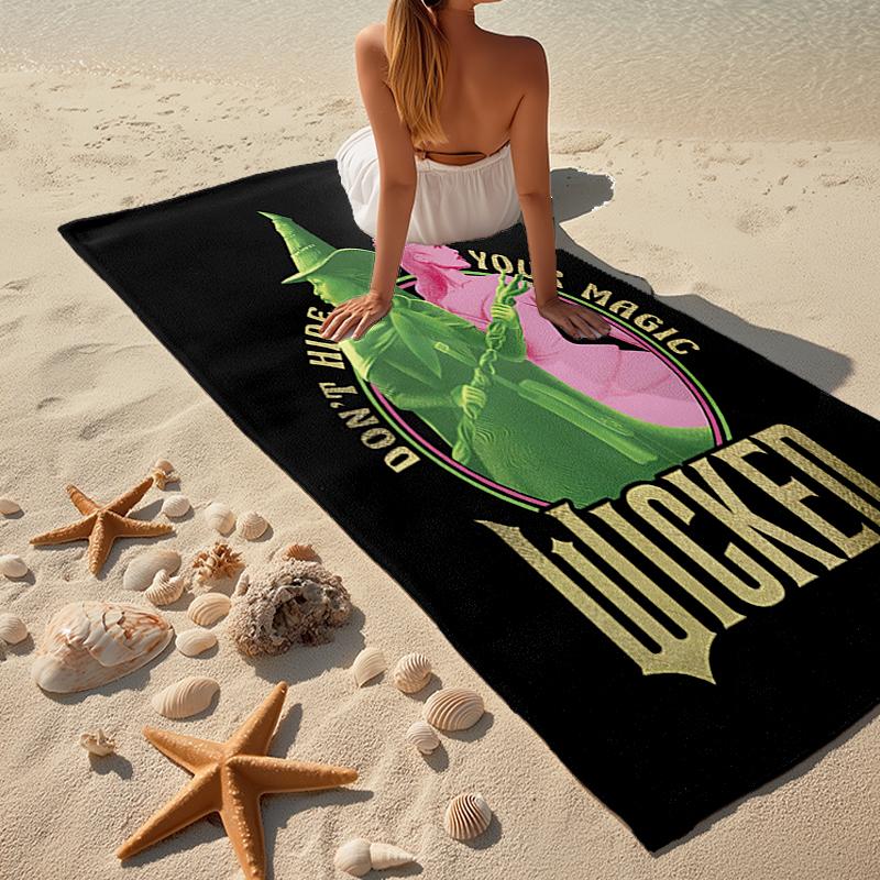 Ultra-Soft Beach Towel with Wicked Theme,Ideal for Pool - Camping, Diving - Perfect Travel Essential, Vibrant Beach Towel.
