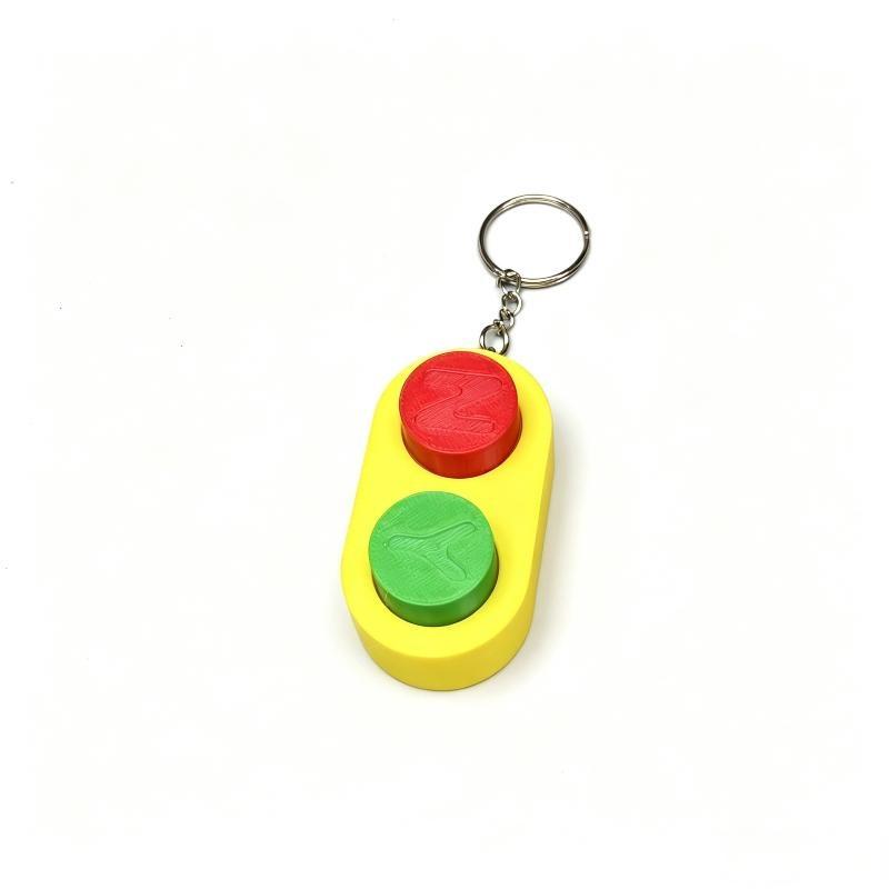 1 Pack 6.5Cm 3D Printed Eco-Friendly Pla,Yes No Button Fidget Toy, Novelty Desk Gadget