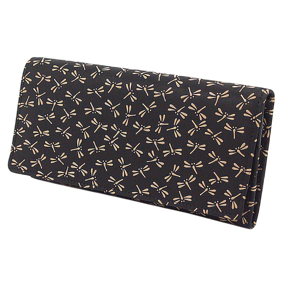 

[Інден-я] Інден Довгий гаманець, Розмір M, з монетницею, Оленяча шкіра, Чорний з білим лаком, Візерунок бабки, 2109-11-008