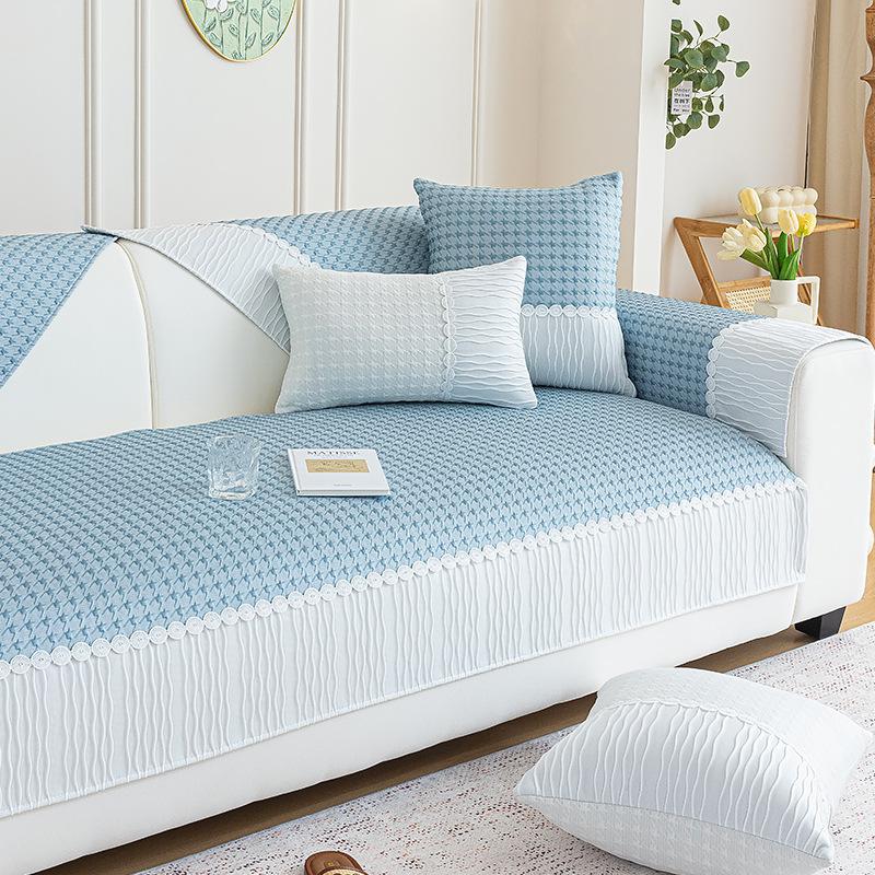 Neue Sommer Eis Seide Matte Sofakissen Rutschfest Sommer Sommer Kühlkissen Kühles Sitzkissen Sofabezug