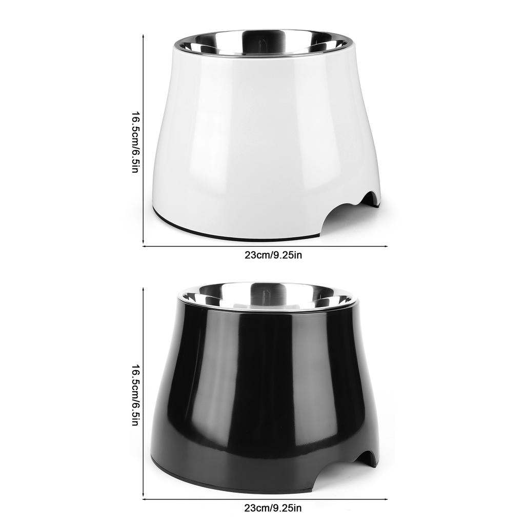 Dog Bowl with Anti-Skid Rubber Base Stainless Steel Dog Food and Water Bowl for Dogs Cats Puppy Rabbit