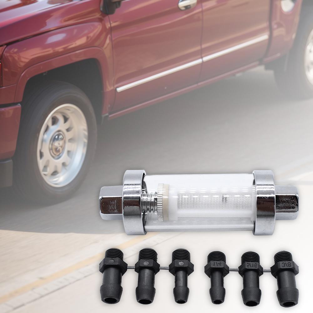 Inline Fuel Filter Reusable Inline Fuel Filter Replacement Fuel Filter for Universal 3/8in 1/4in 5/16in Hose Fuel Filters5