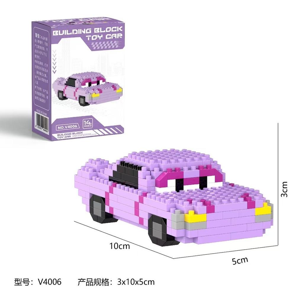 Cars Building Blocks Lightning McQueen Jackson Storm Cartoon Character Toys Sally Carrera Lega For Children Birthday Gifts