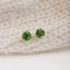 Super Flash Multi-Color Rhinestone Shambhala Stud Earrings, Light Luxury High-End Celebrity Style Fashion Temperament Earrings