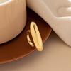 Unique Irregular Curved Rings for Women Vintage Matte Gold Color Finger Rings Adjustable Jewelry Punk 2024 Party Wedding
