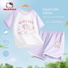 Melody Children's Pajamas Summer Thin Pure Cotton A-Class Girls' Home Wear Stylish Girls' Short-Sleeved Shorts Set