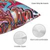 Graffiti Hip Hop Square Pillowcase Polyester Linen Velvet Pattern Zip Decor Throw Pillow Case Sofa Seater Cushion Cover 45X45