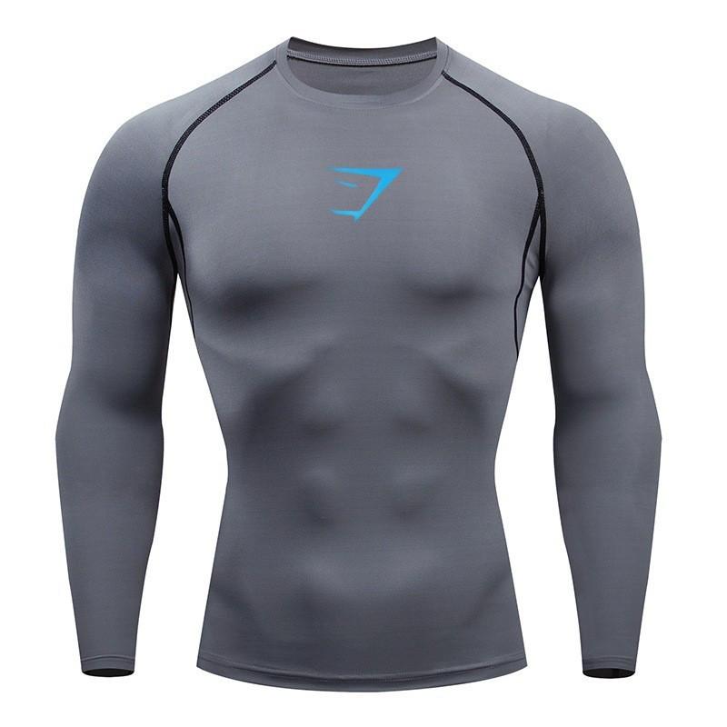 Nuova Maglietta Sportiva a Compressione Asciugatura Rapida da Uomo - Top Fitness a Manica Corta/Lunga per il 2026.