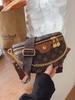 2025 Women's Versatile Chest Bag: Trendy Color Block Crossbody with Chain