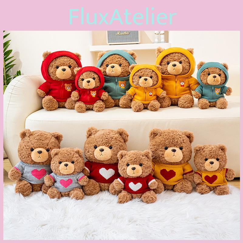 Sweater Cute Teddy Bear Plush Stuffed Animal With Pp Cotton For Kids Gift Decor